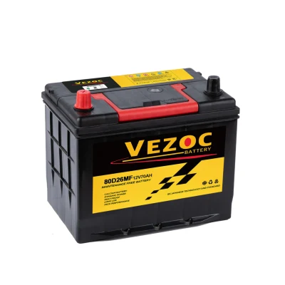 N70-80d26 Langzeit-Autobatterie mit hohem CCA 12V70an Autobatterie